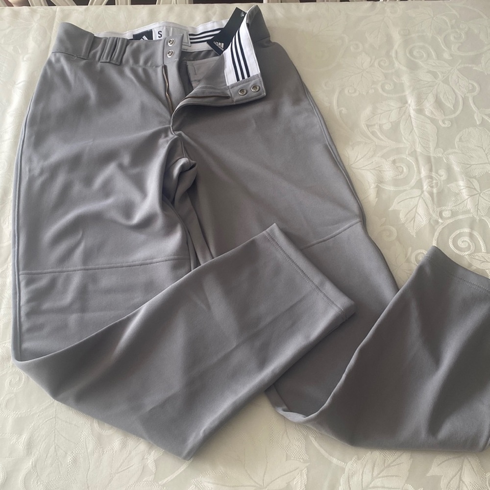 Adidas baseball pants grey
